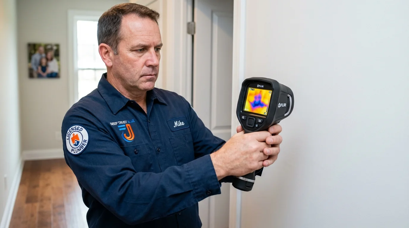 Thermal imaging leak detection by Johns Plumbing LLC in Downers Grove
